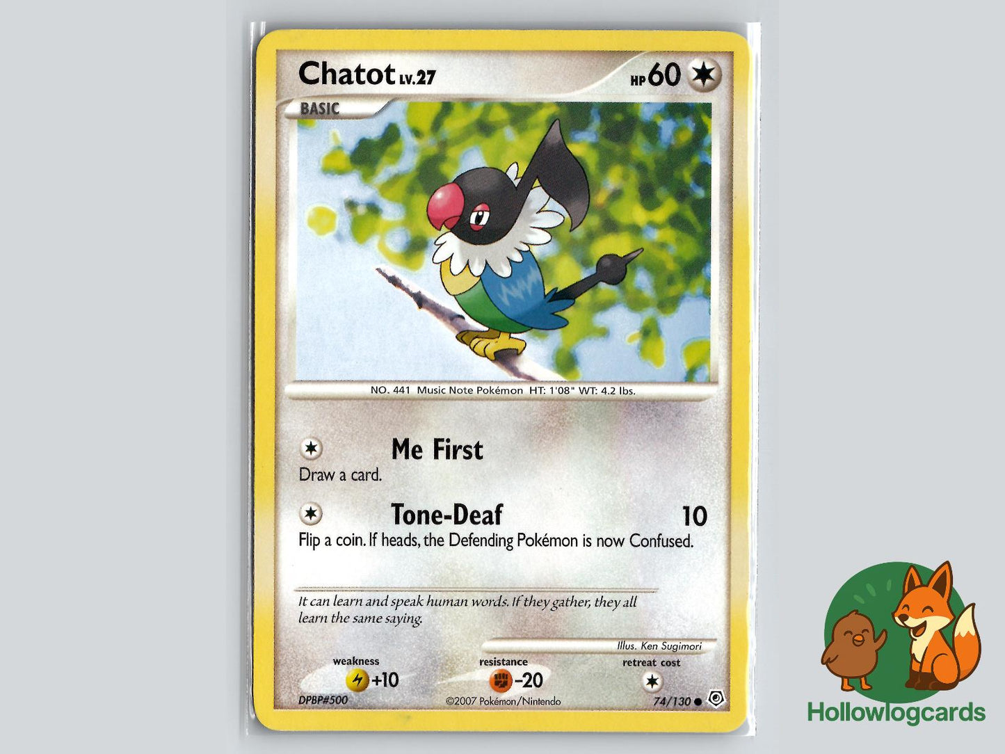 Chatot (74/130) - Diamond & Pearl Pokémon Card