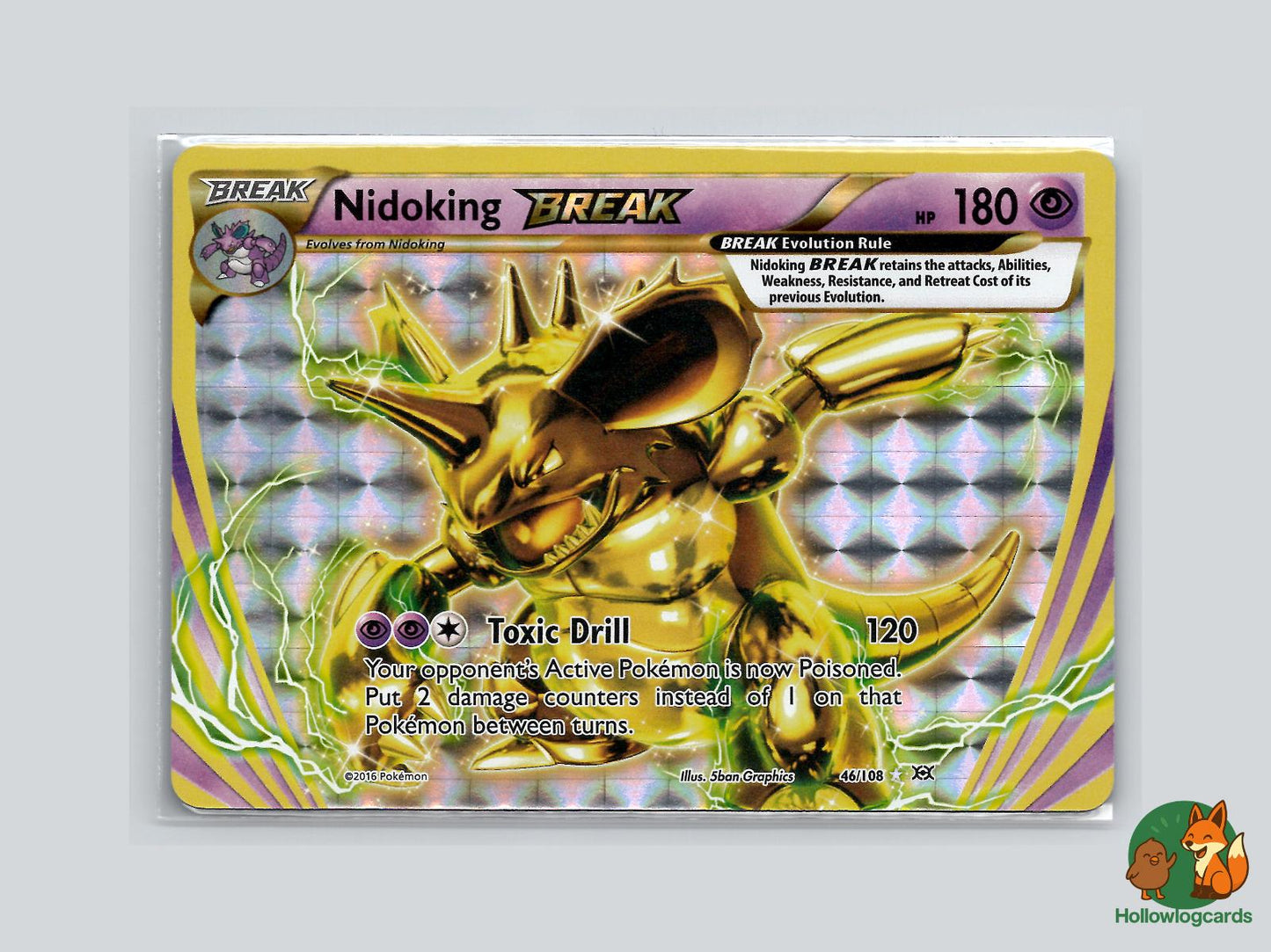 Nidoking BREAK (46/108) - Evolutions Pokémon Card