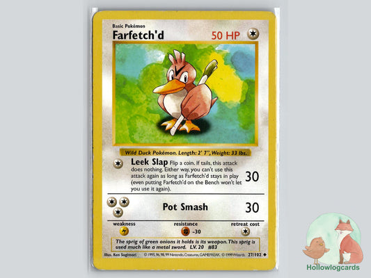 Farfetch'd (27/102) - Base Pokémon Card