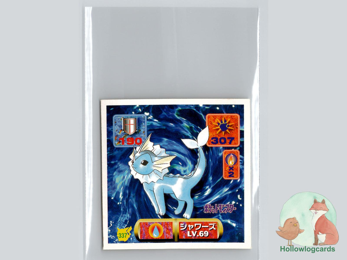 Vaporeon (337) - Amada Pokémon Sticker - 1997 - JAP - front