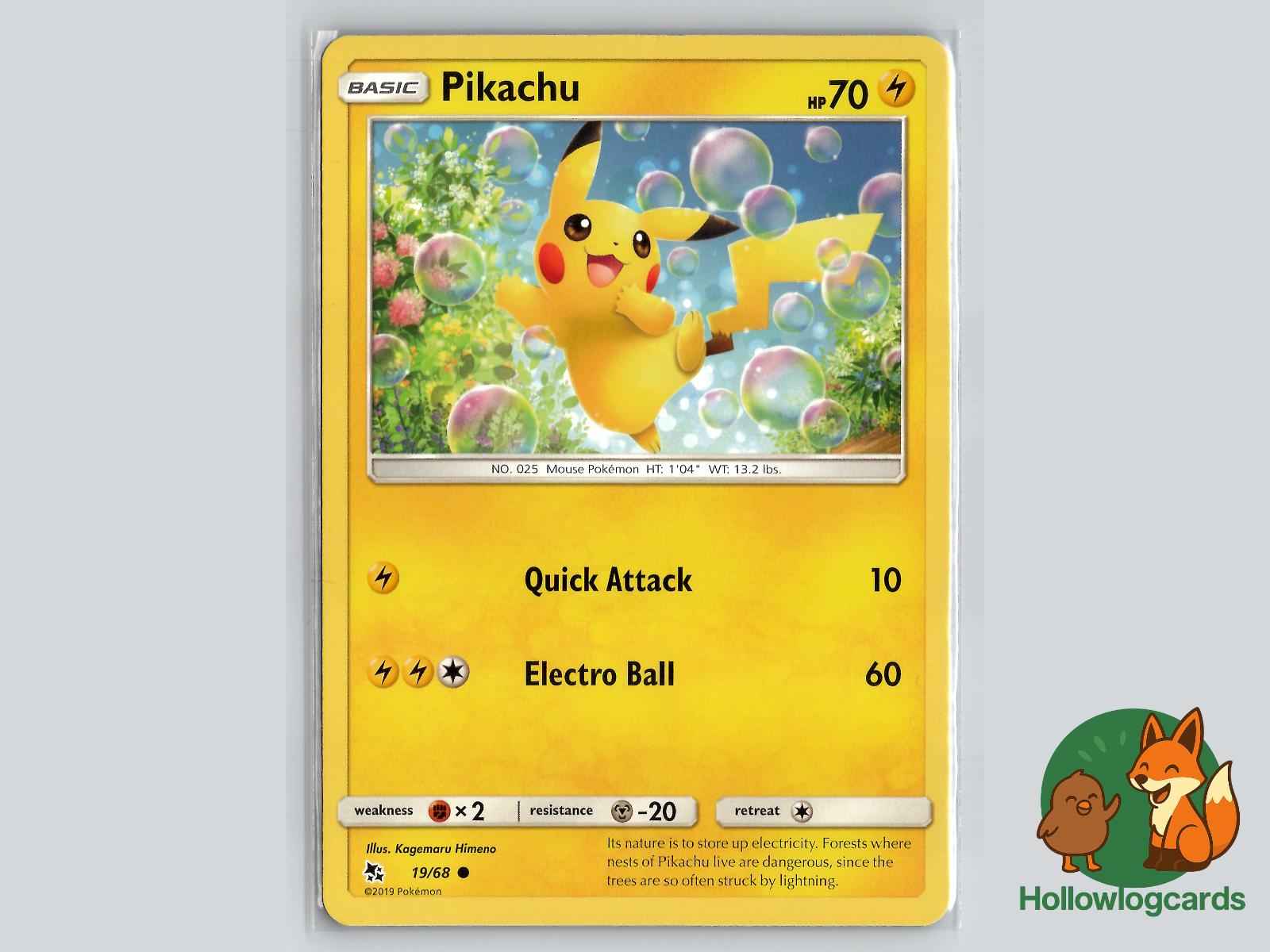 Pikachu (19/68) - Hidden Fates Pokémon Card