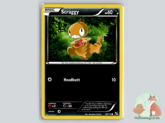 Scraggy (68/114) - Black & White Pokémon Card