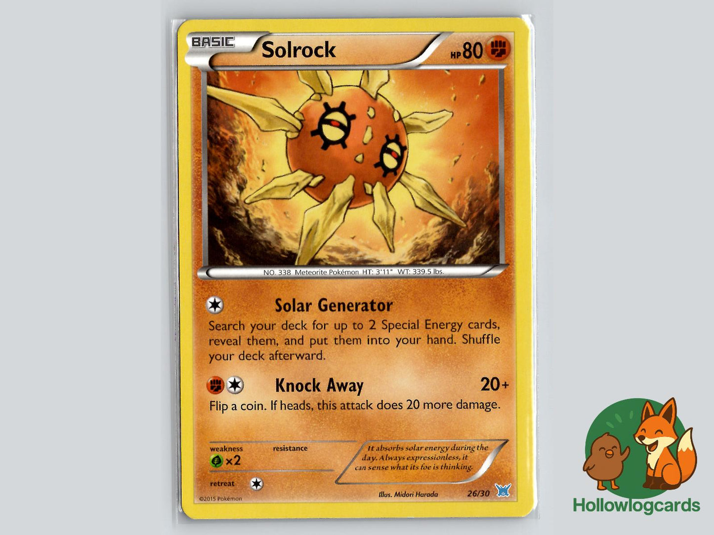 Solrock (26/30) - XY Pokémon Card