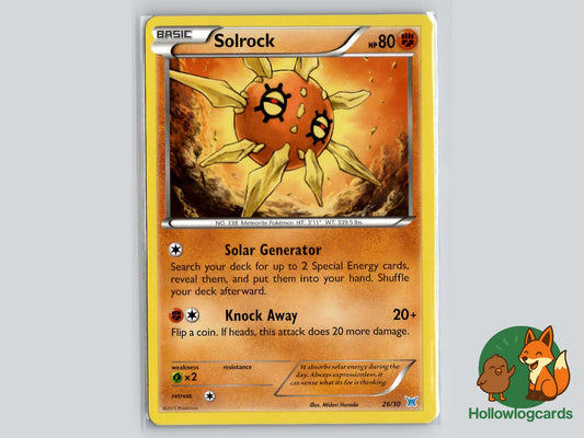 Solrock (26/30) - XY Pokémon Card