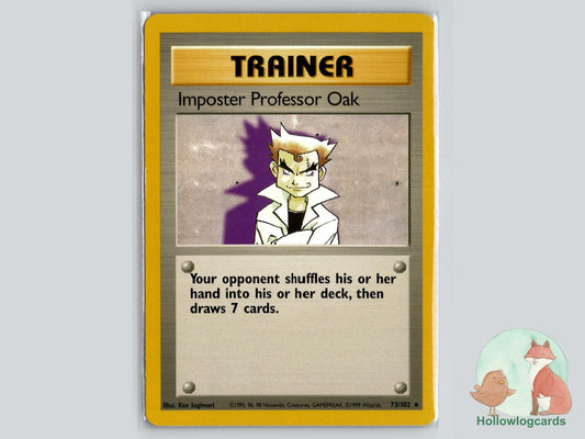 Imposter Professor Oak (73/102) - Base Pokémon Card