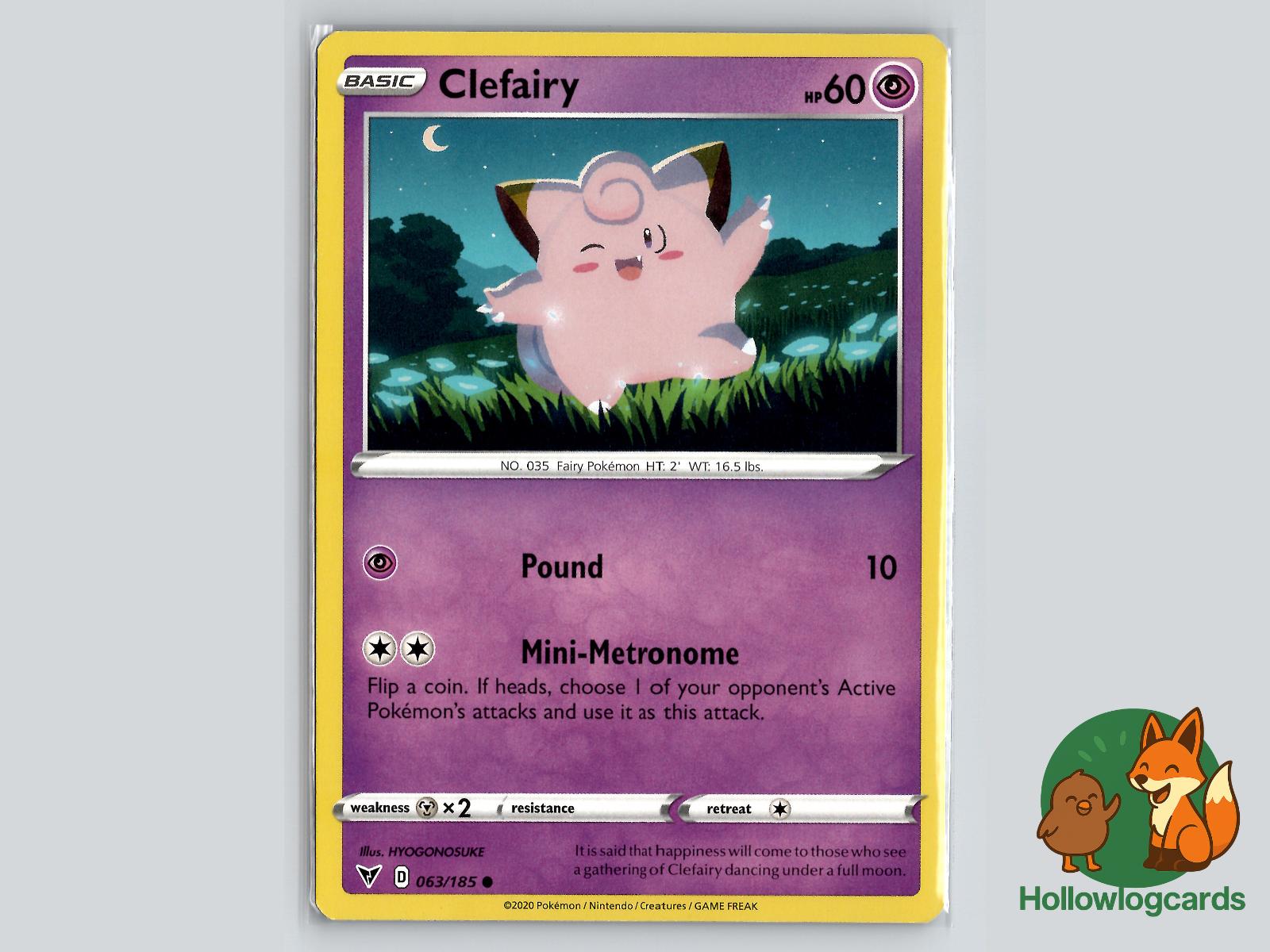 Clefairy (063/185) - Vivid Voltage Pokémon Card