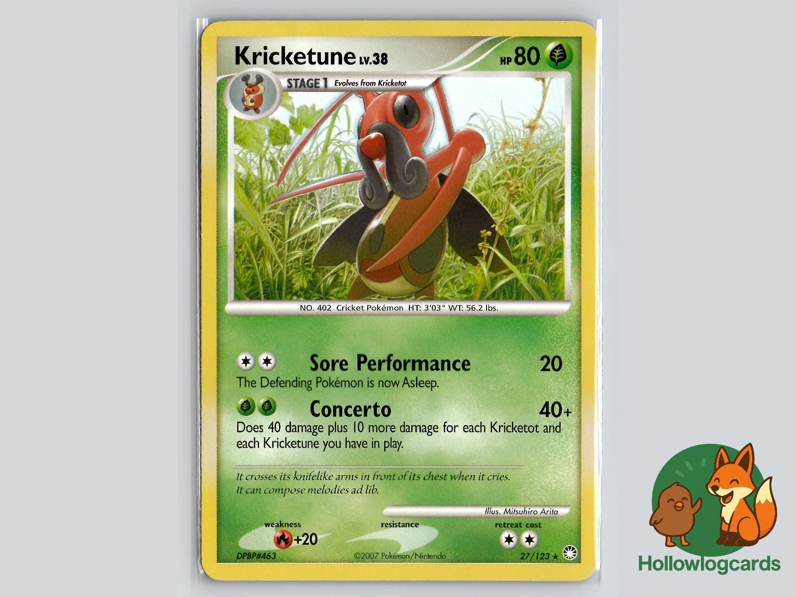 Kricketune (27/123) - Mysterious Treasures Pokémon Card
