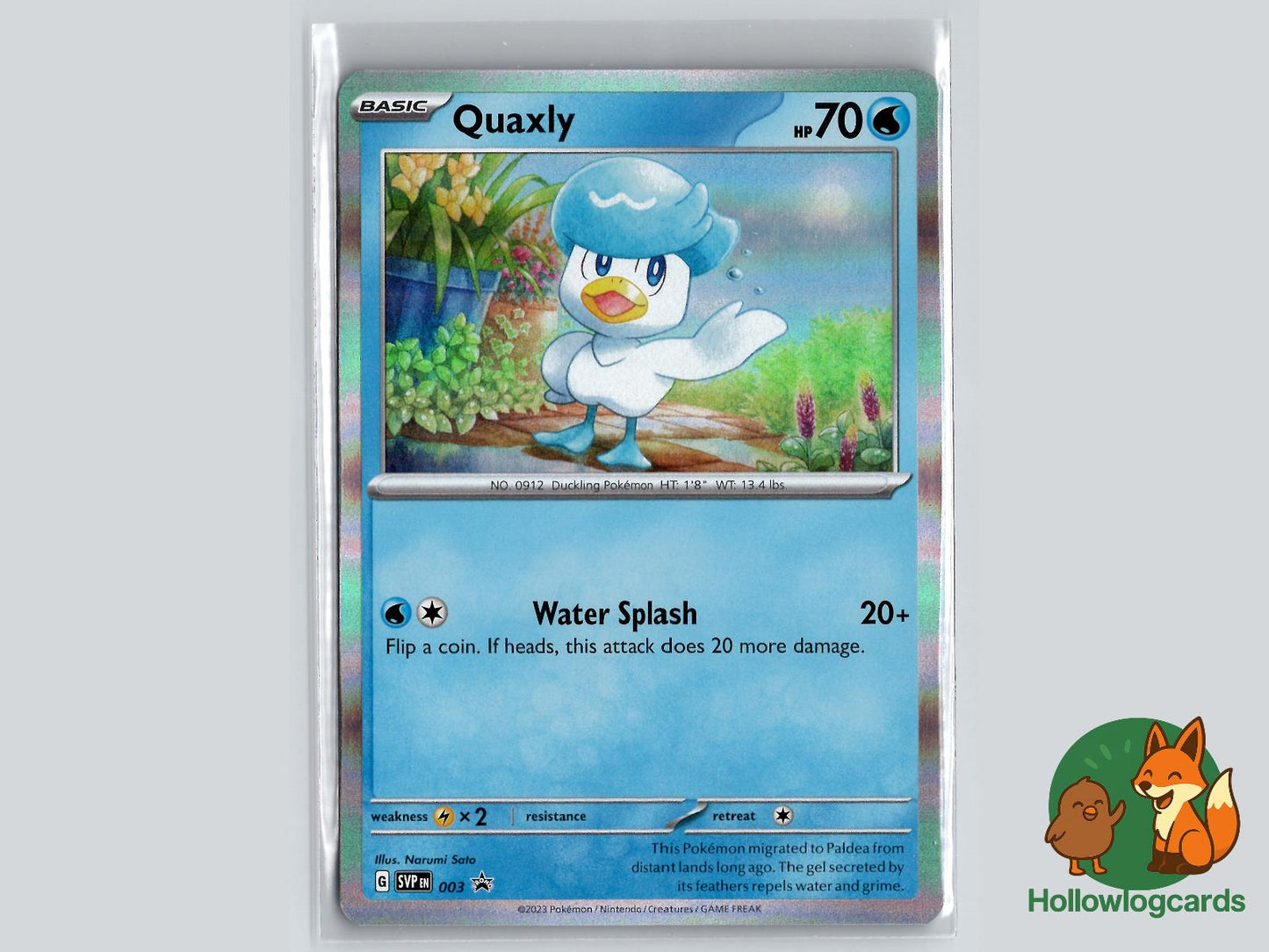 Quaxly (003) - Scarlet & Violet Pokémon Card