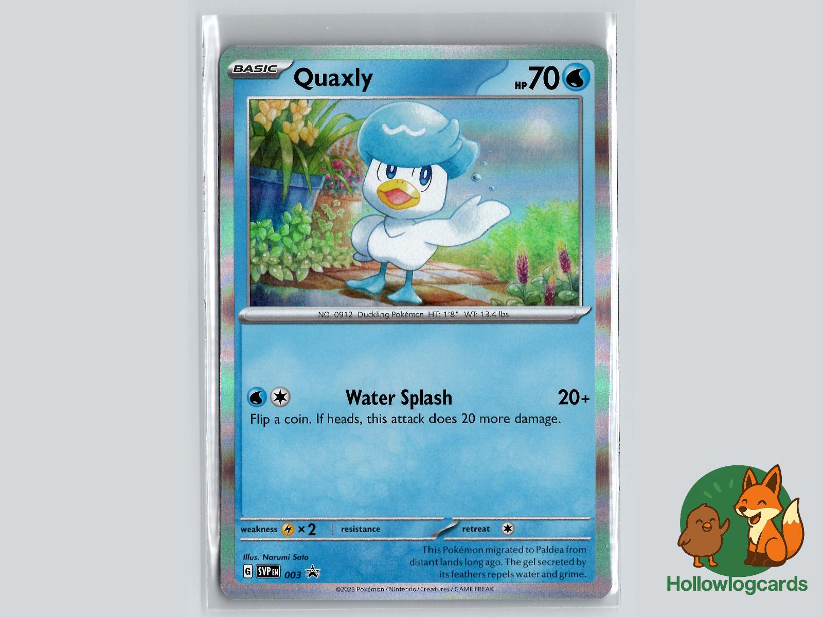 Quaxly (003) - Scarlet & Violet Pokémon Card
