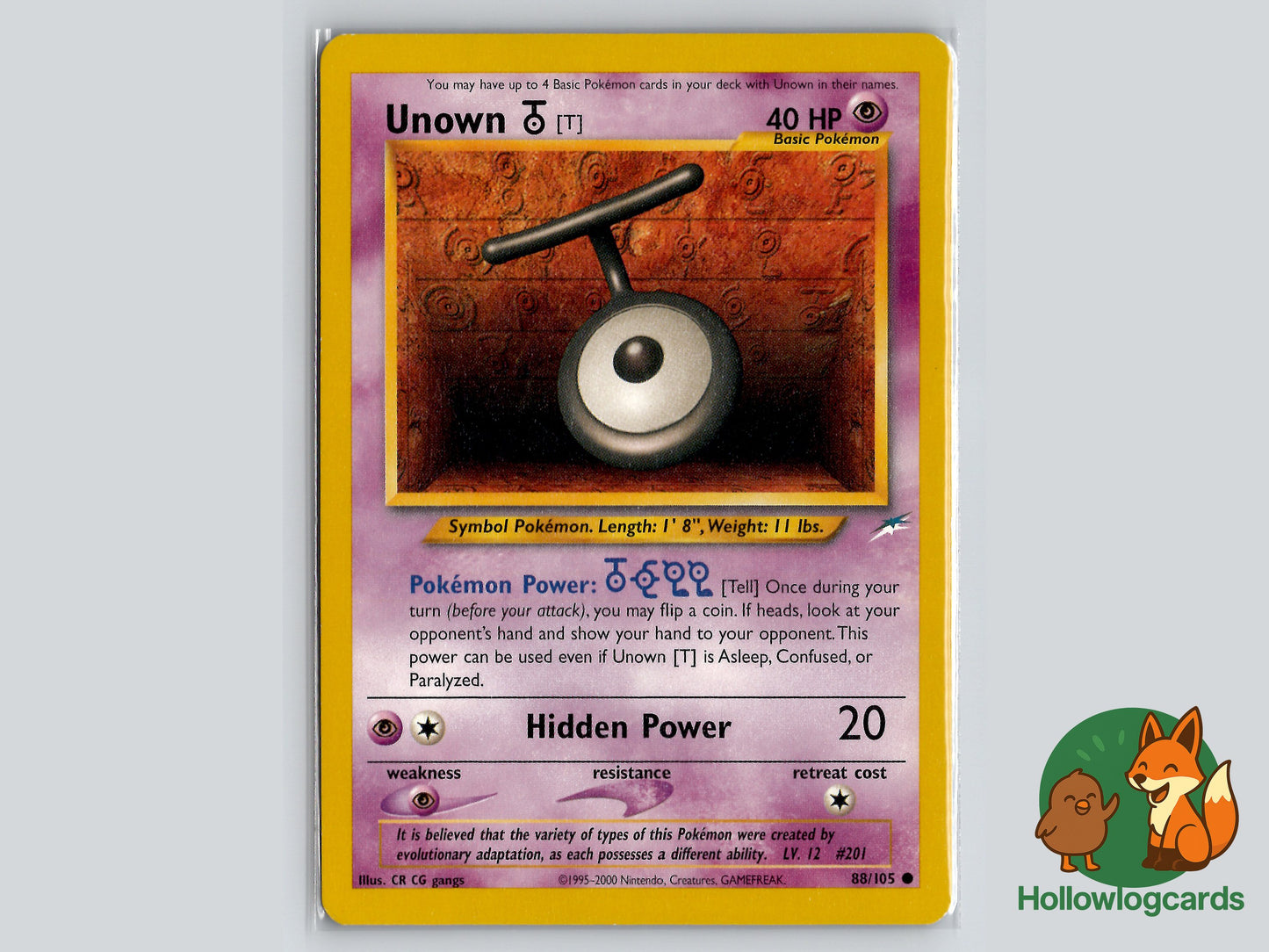 Image of Unown T Neo Destiny (N4) #88