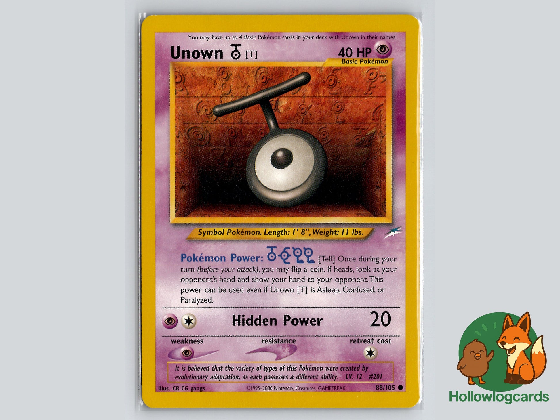 Image of Unown T Neo Destiny (N4) #88