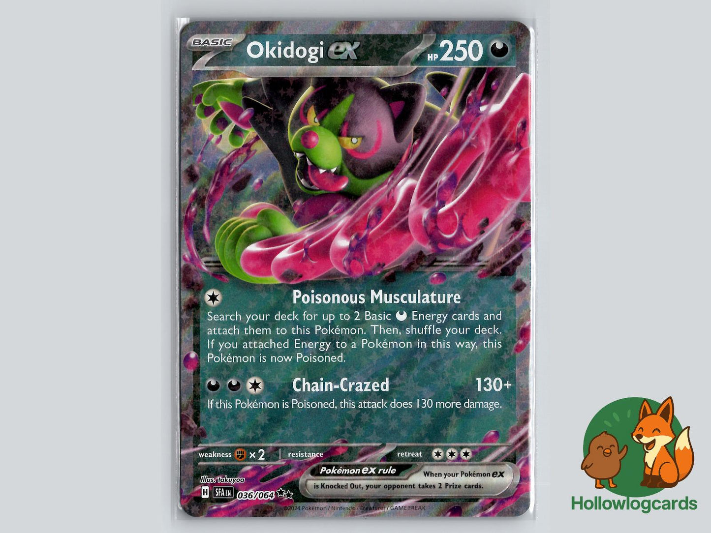 Okidogi ex (036/064) - Shrouded Fable Pokémon Card