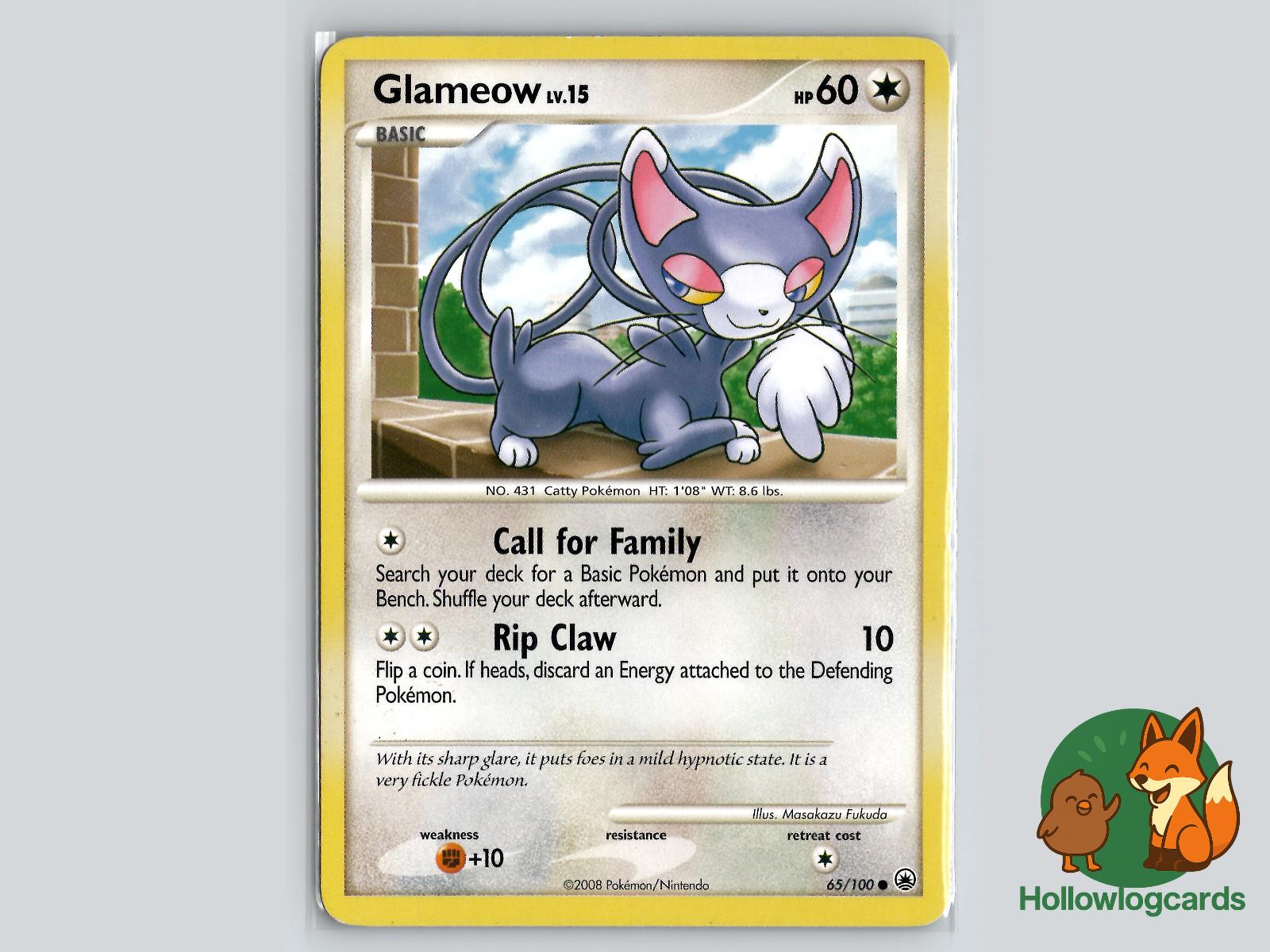 Glameow (65/100) - Majestic Dawn Pokémon Card