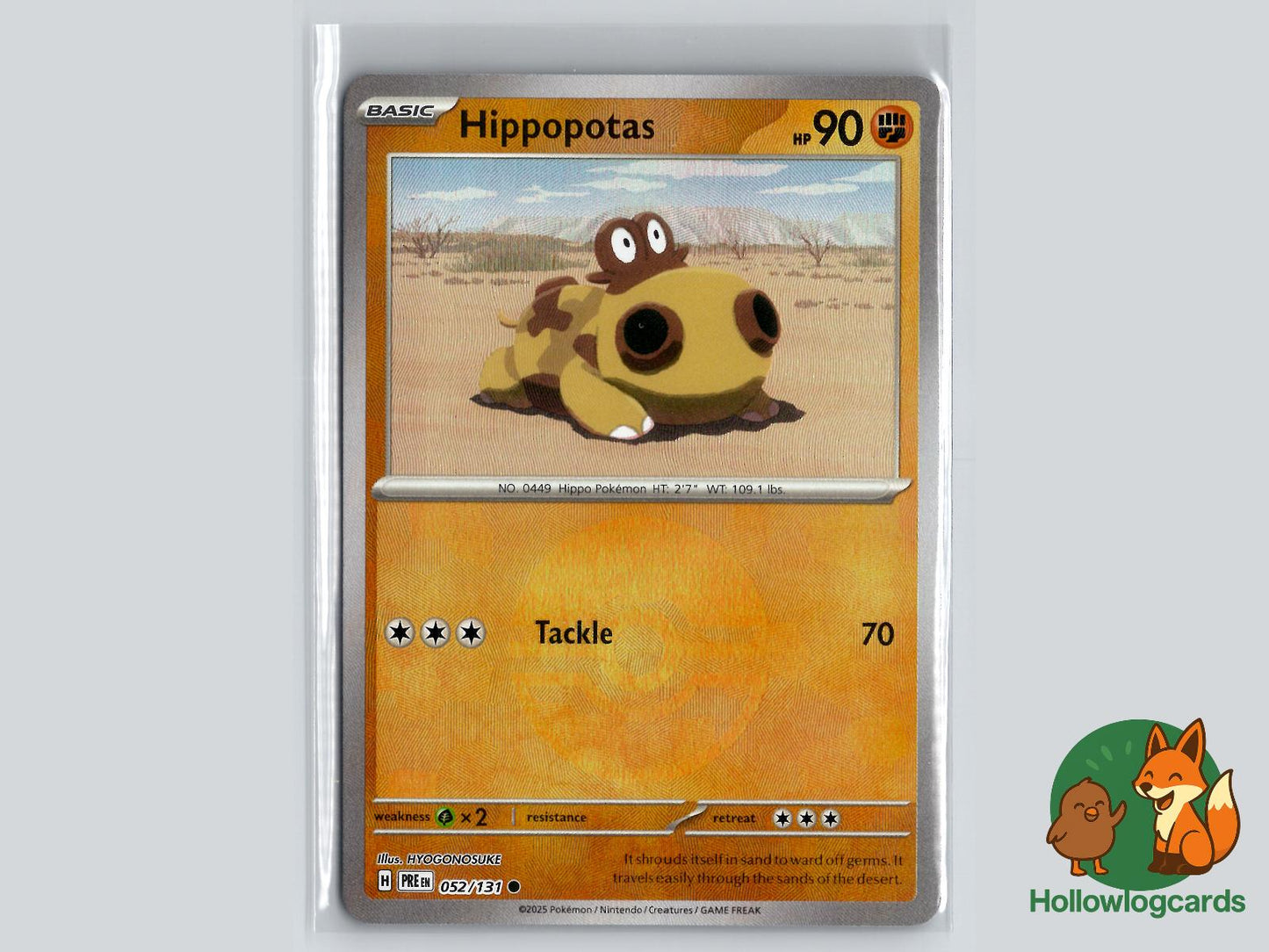 Hippopotas (052/131) - Prismatic Evolutions Pokémon Card