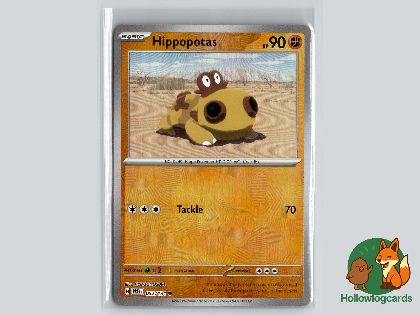Hippopotas (052/131) - Prismatic Evolutions Pokémon Card