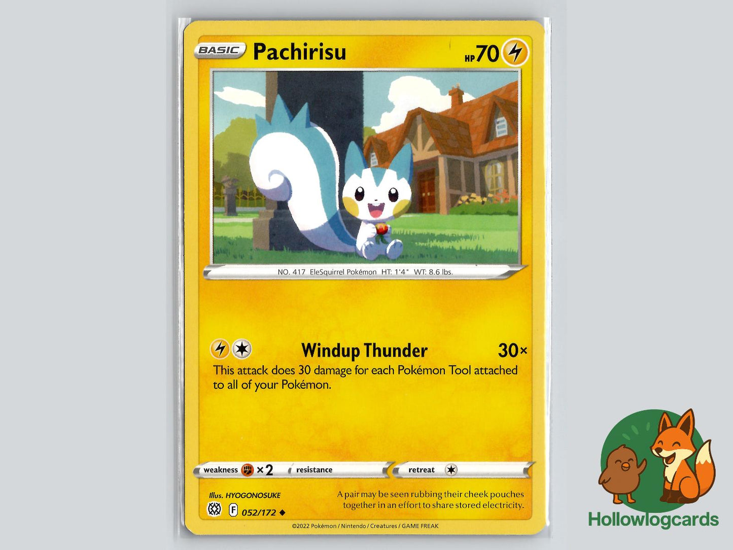 Pachirisu (052/172) - Brilliant Stars Pokémon Card