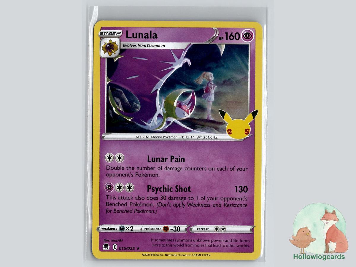 Lunala (015/025) - Celebrations Pokémon Card