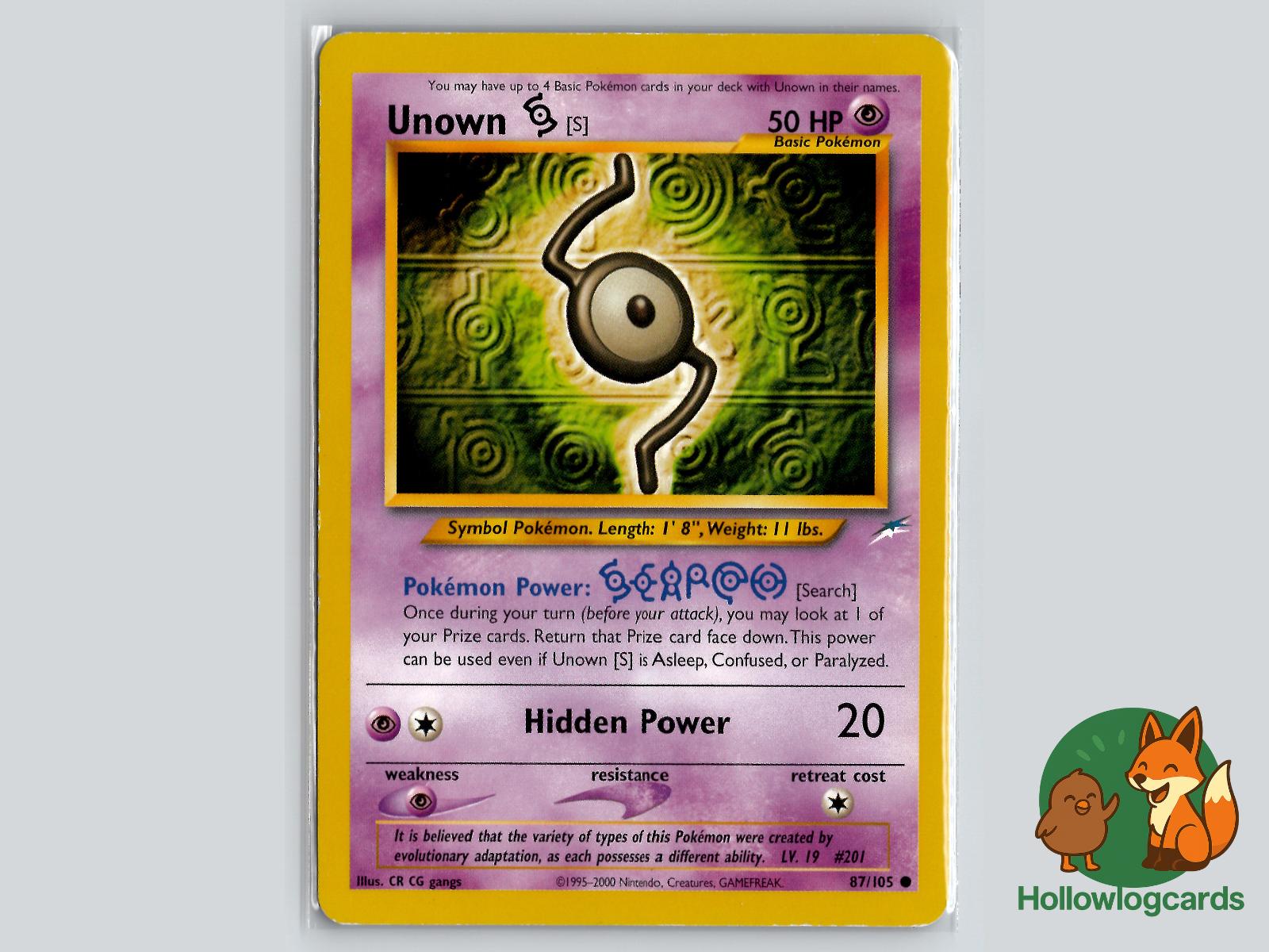 Unown [S] (87/105) - Neo Destiny Pokémon Card