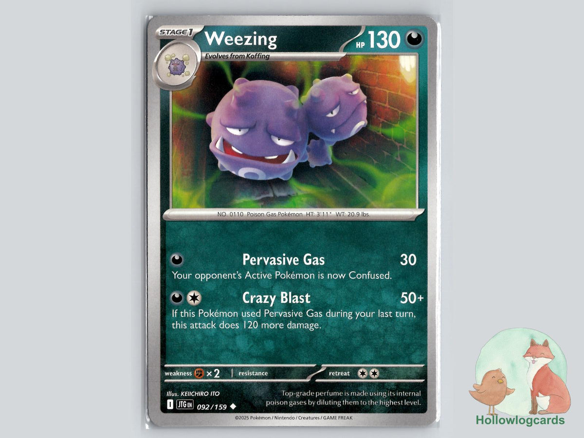Weezing (092/159) - Journey Together Pokémon Card