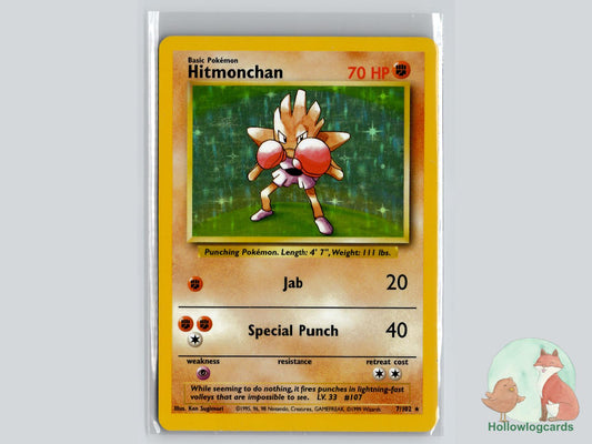 Hitmonchan (7/102) - Base Pokémon Card