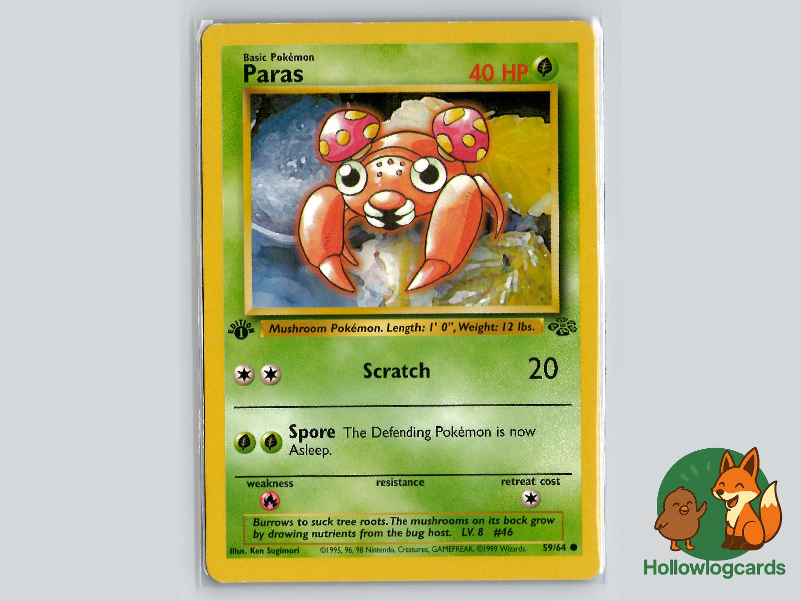 Paras (59/64) - Jungle Pokémon Card