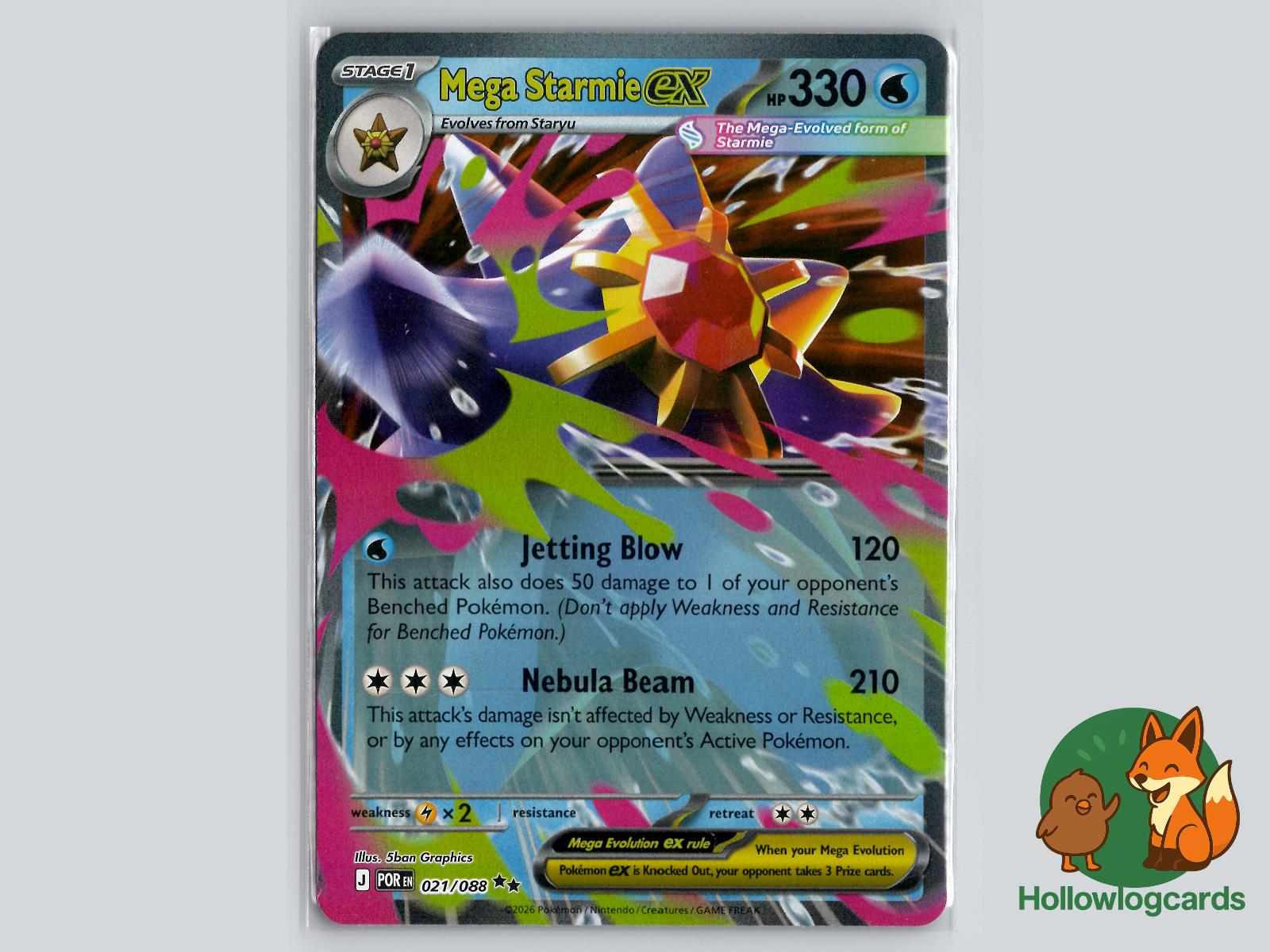 Mega Starmie ex (021/088) Pokémon Card