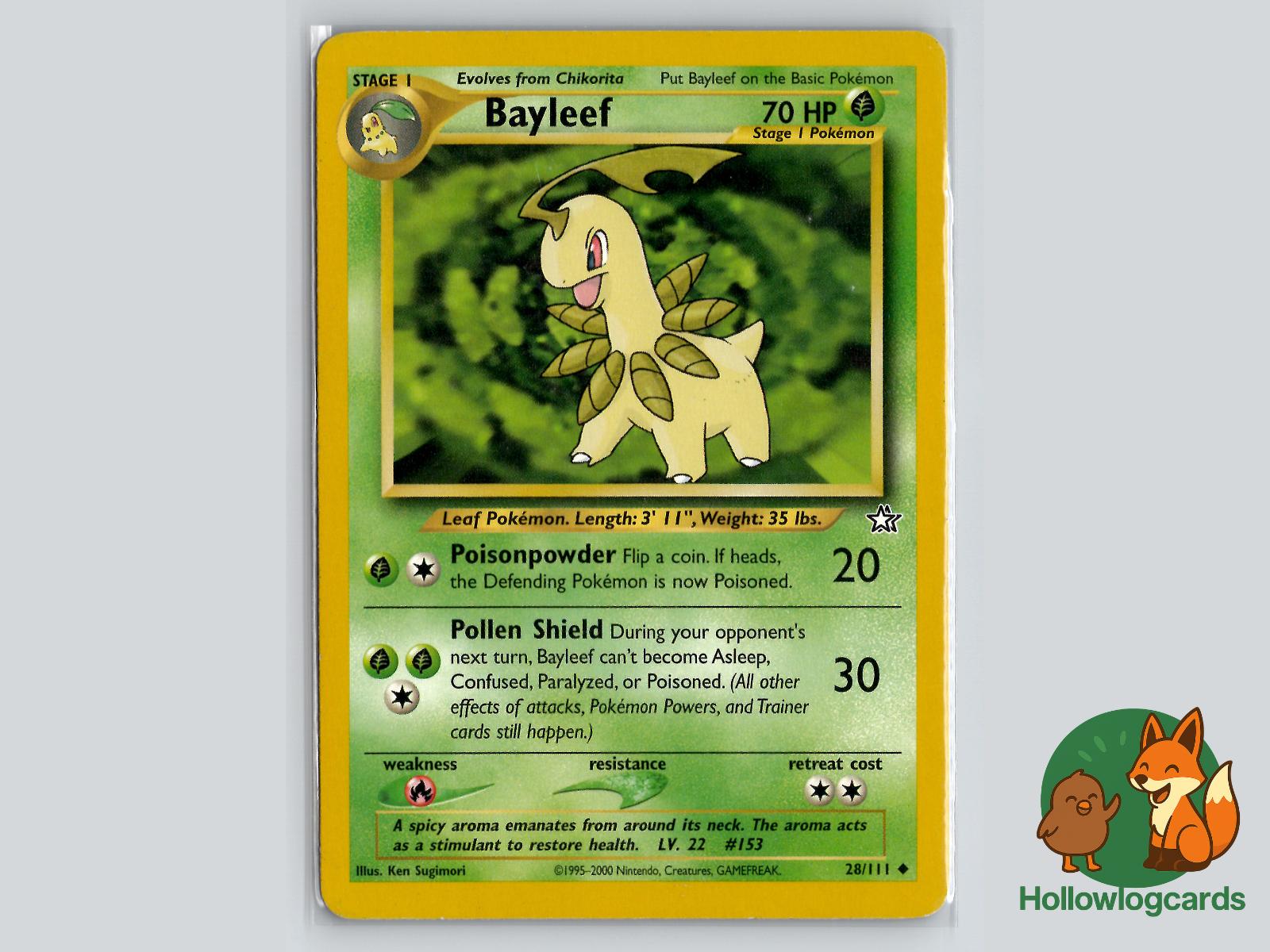 Bayleef (28/111) - Neo Genesis Pokémon Card