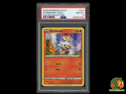 Graded Scorbunny Holo (031) Pokémon Card