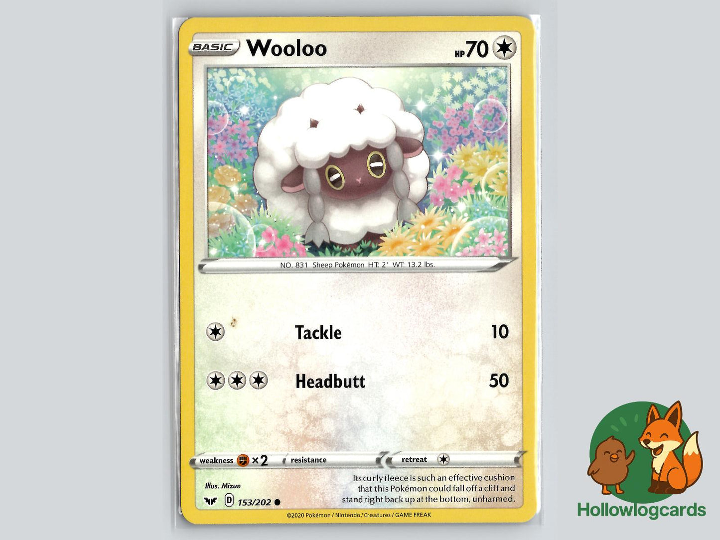 Wooloo (153/202) - Sword & Shield Pokémon Card