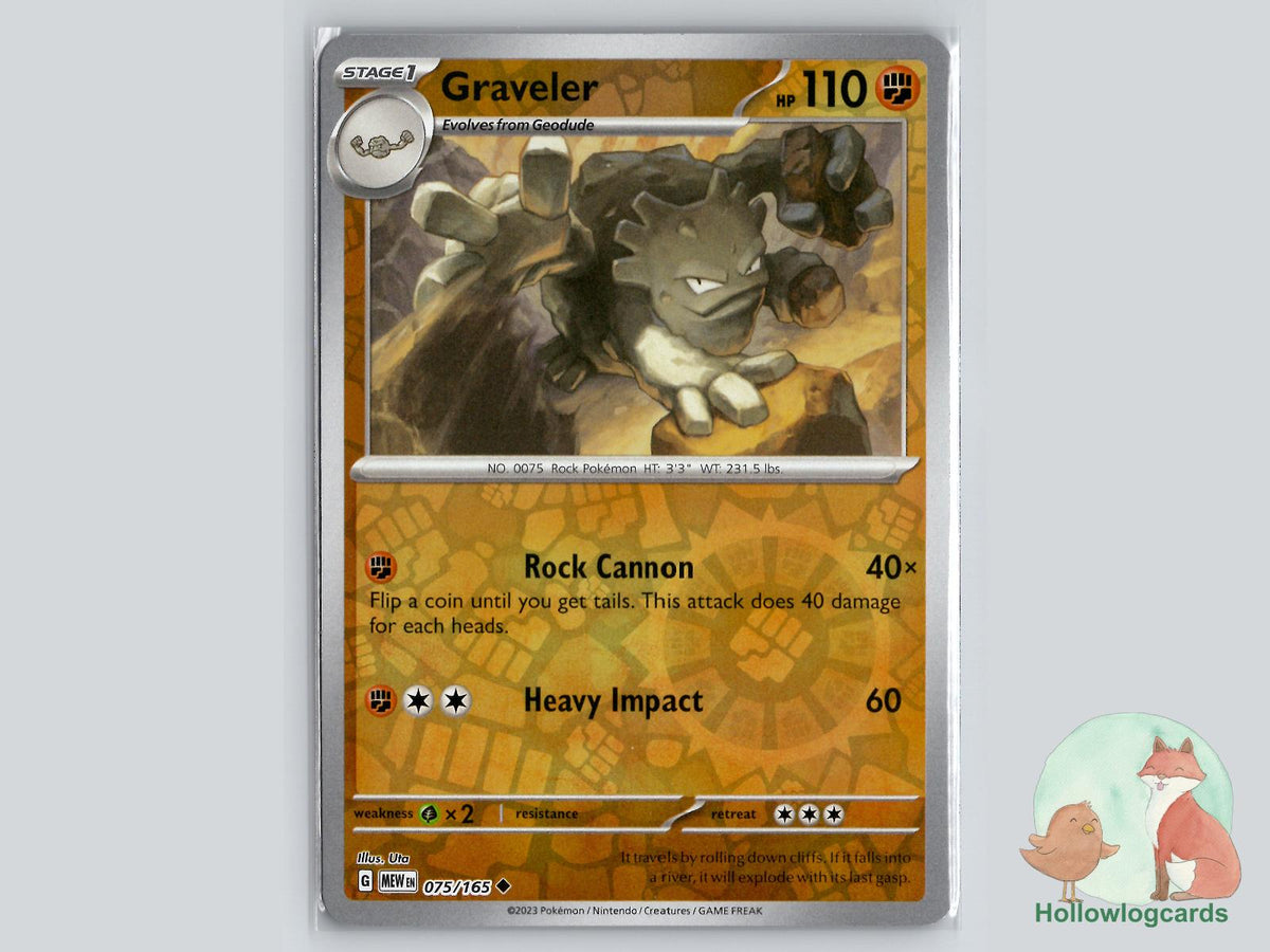 Graveler (075/165) - 151 Pokémon Card