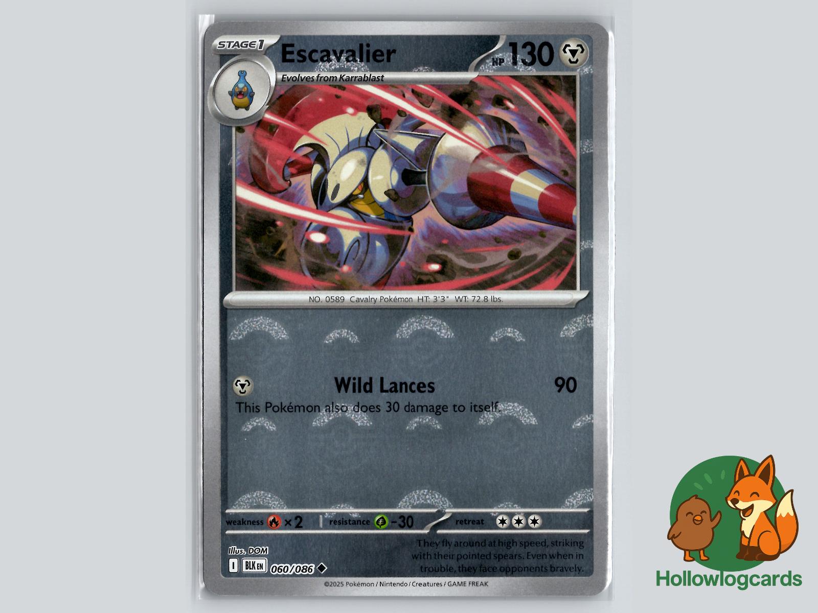 Escavalier (060/086) - Black Bolt Pokémon Card