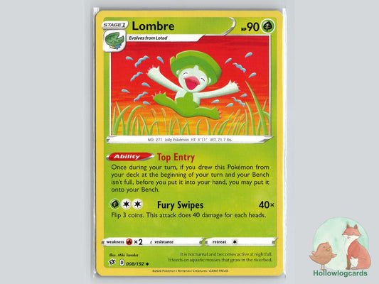 Lombre (008/192) - Rebel Clash Pokémon Card