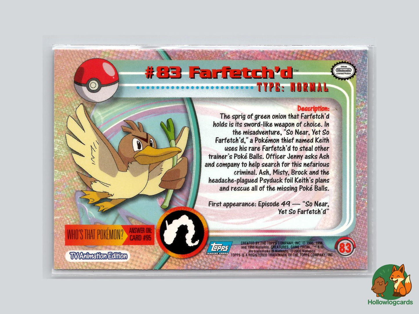 Farfetch'd (#83) - Topps Trading Cards Series 2