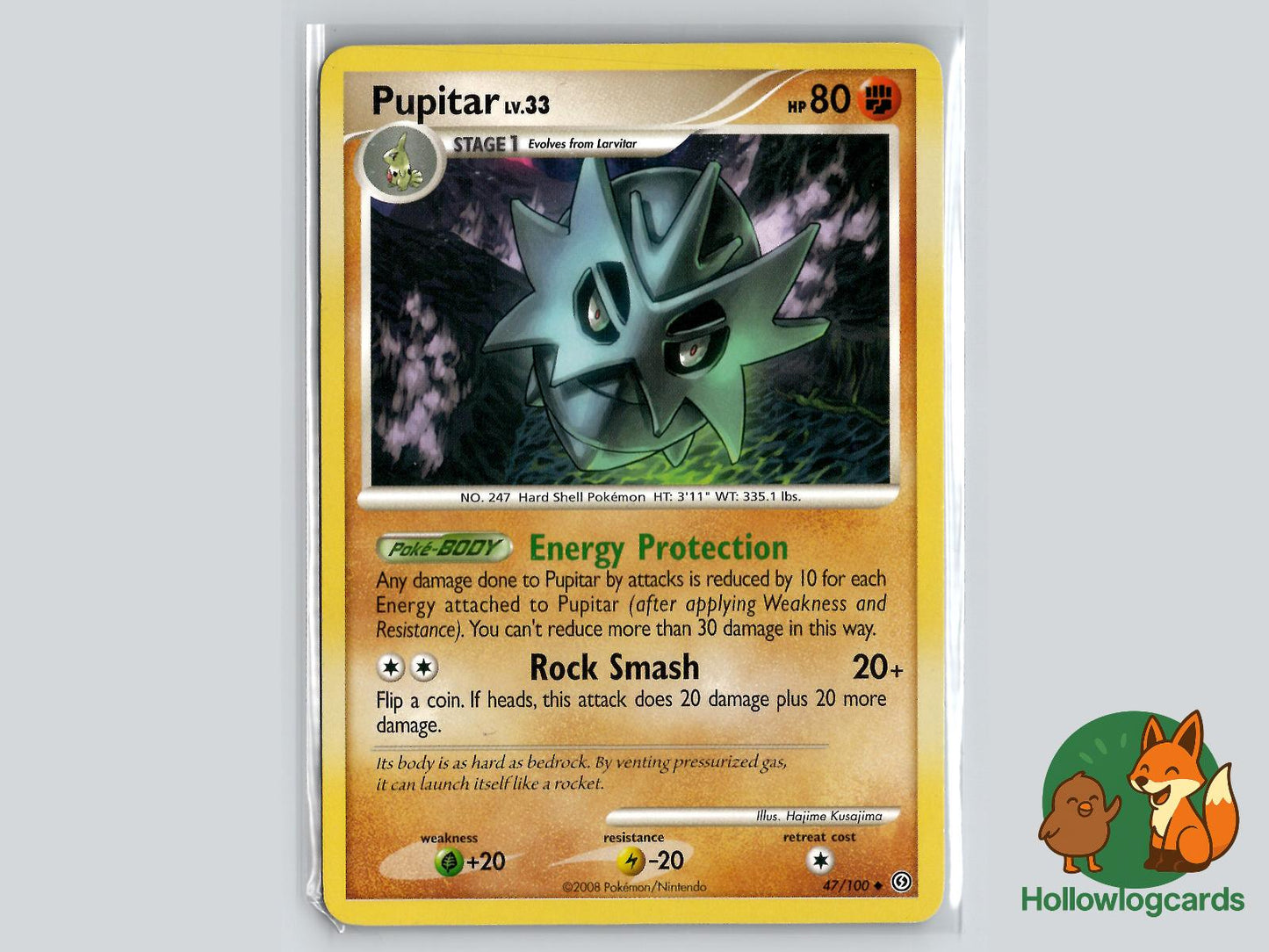 Pupitar (47/100) - Stormfront Pokémon Card