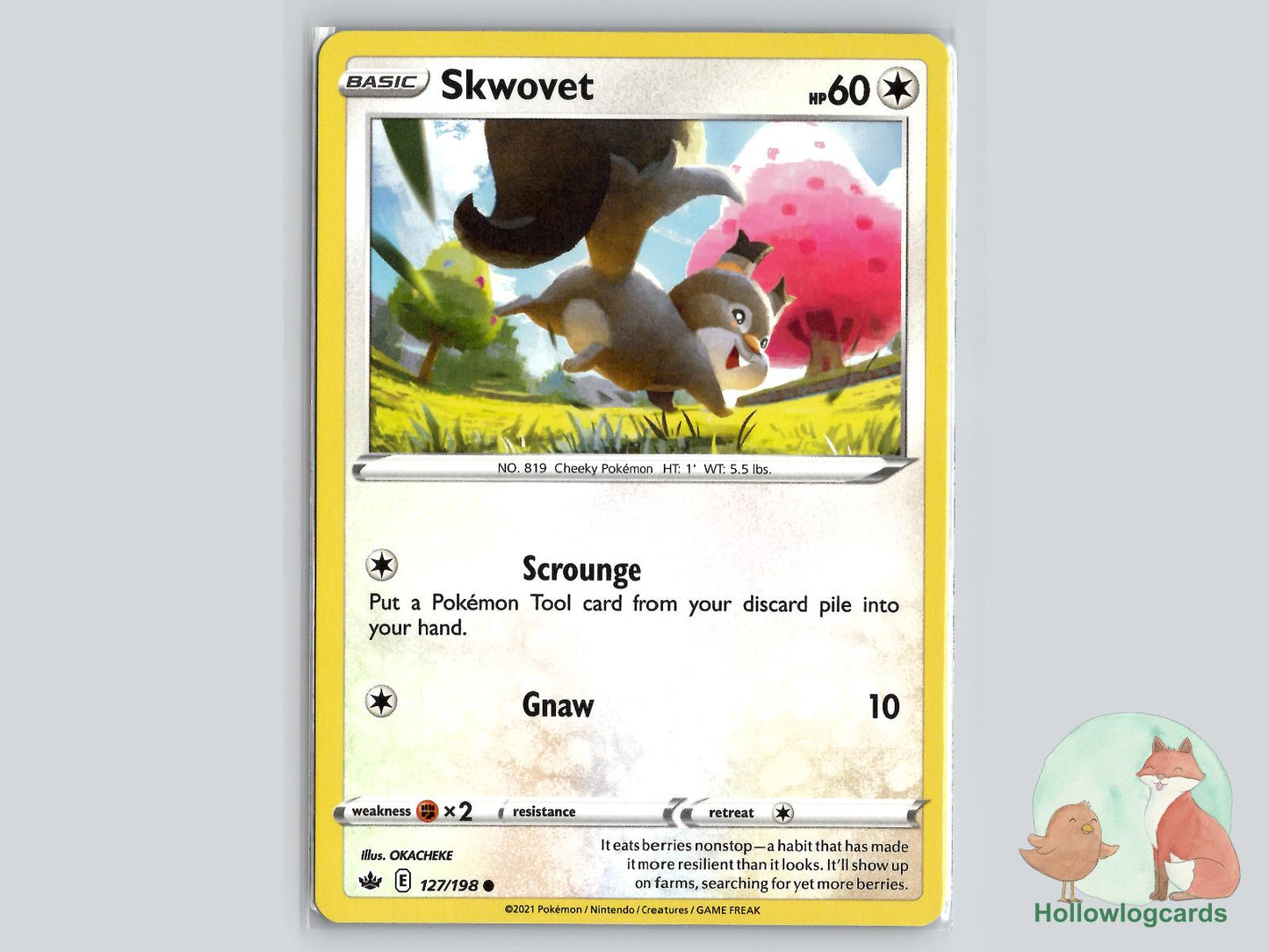 Skwovet (127/198) - Chilling Reign Pokémon Card