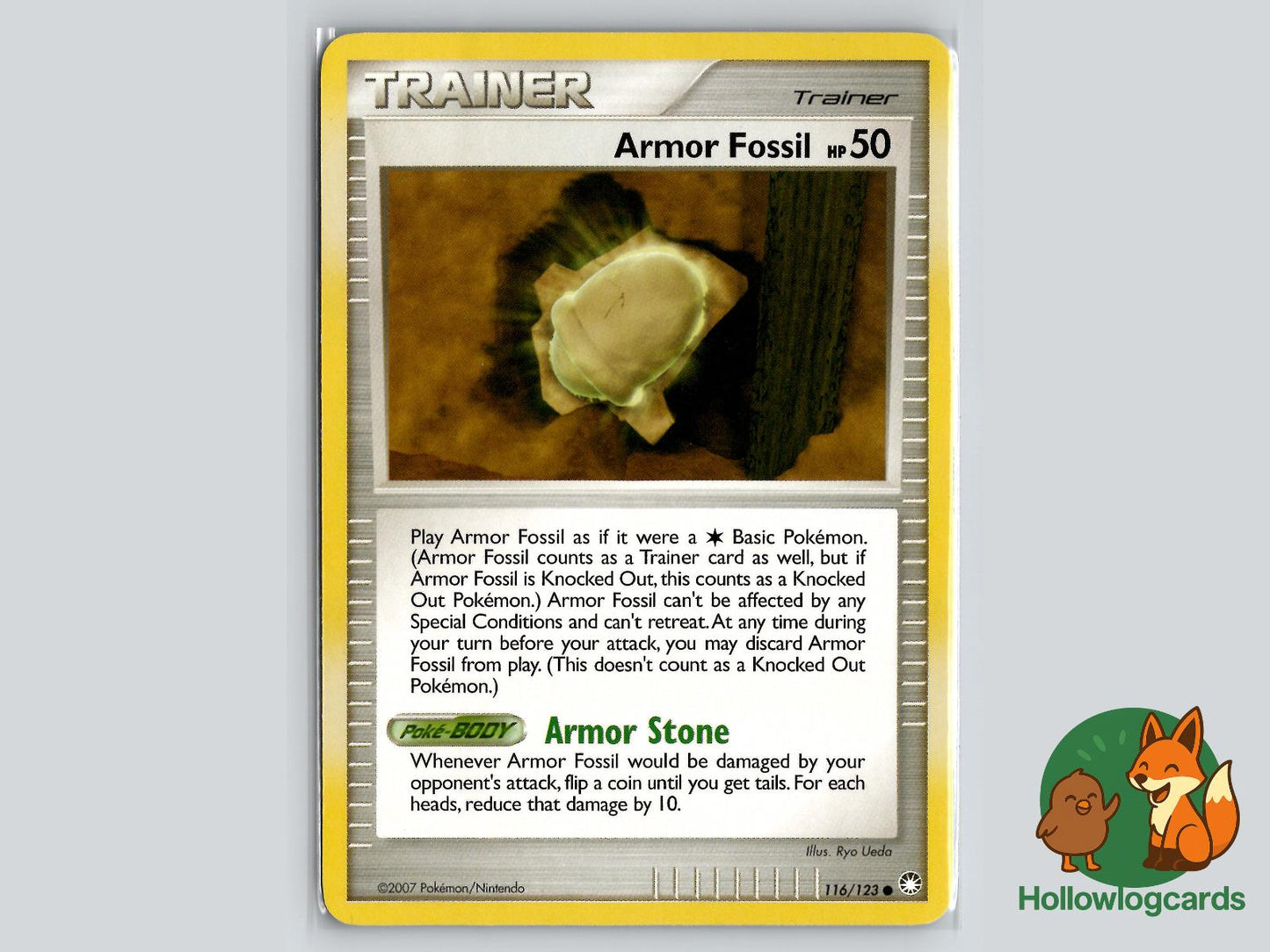 Armor Fossil (116/123) - Mysterious Treasures Pokémon Card