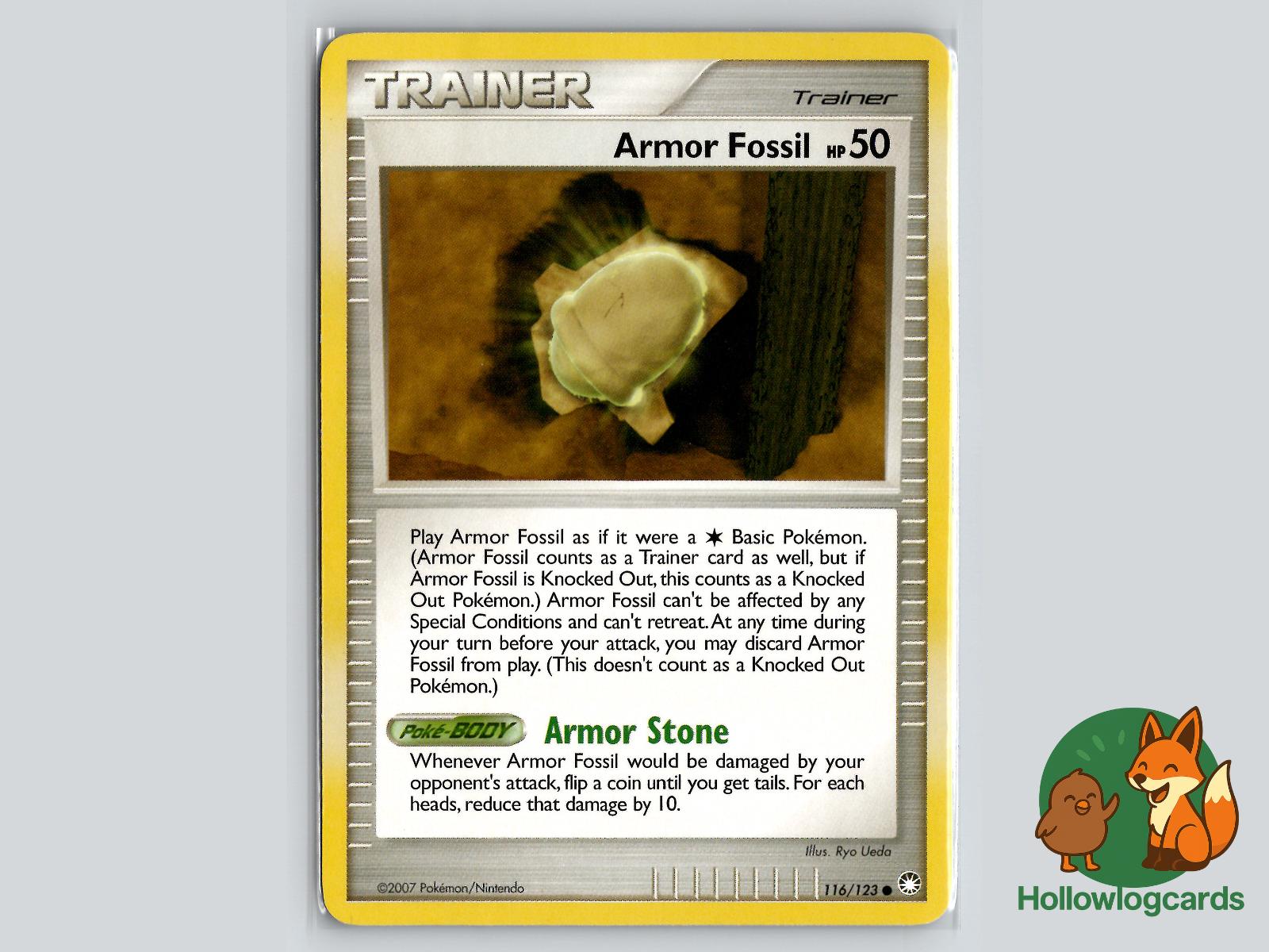 Armor Fossil (116/123) - Mysterious Treasures Pokémon Card