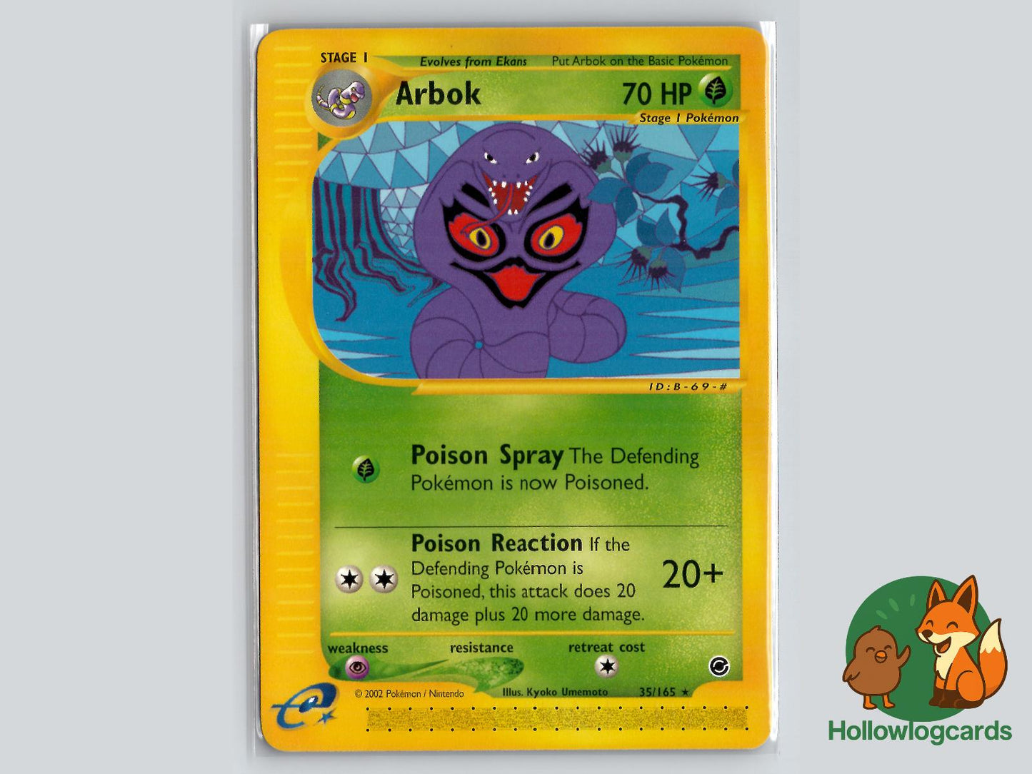Arbok (35/165) - Expedition Base Set Pokémon Card
