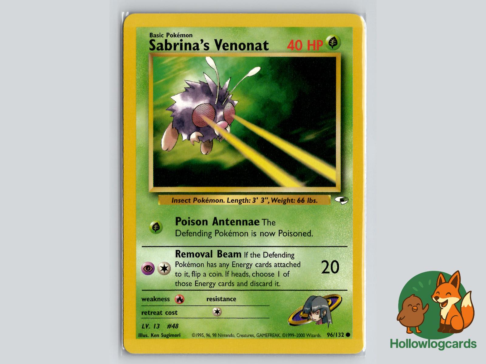 Sabrina's Venonat (96/132) - Gym Heroes Pokémon Card