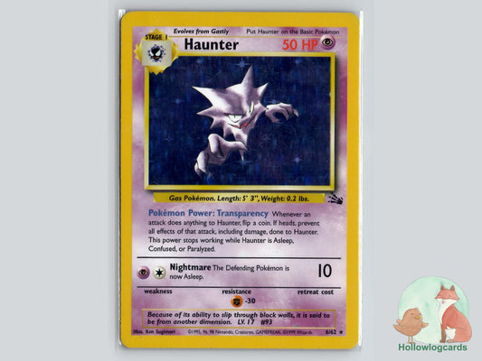 Haunter (6/62) - Fossil Pokémon Card