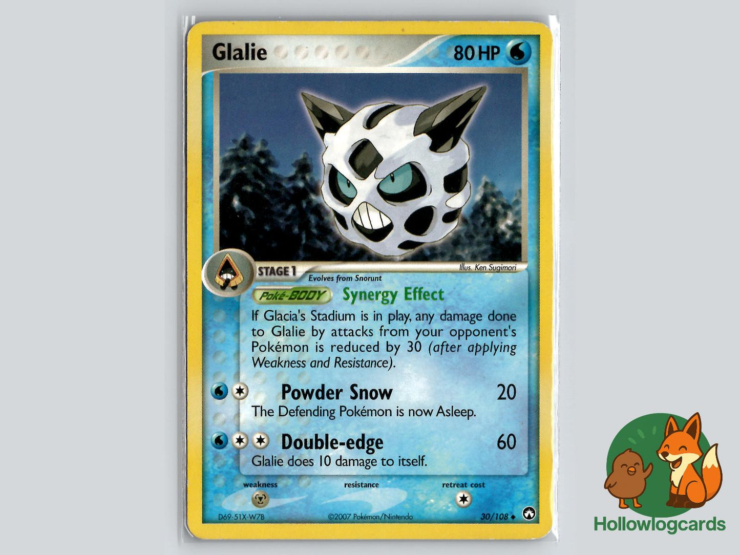 Glalie (30/108) - Power Keepers Pokémon Card