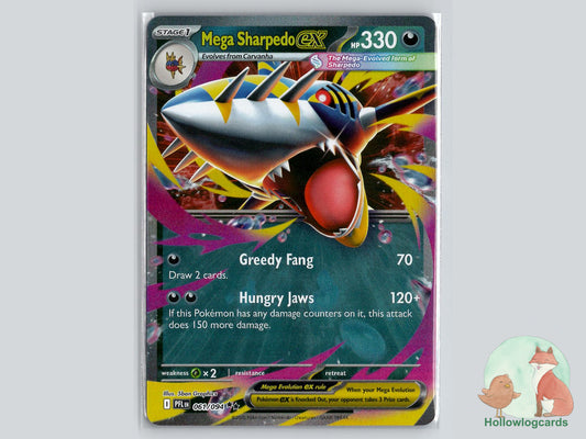 Mega Sharpedo ex (061/094) - Phantasmal Flames Pokémon Card