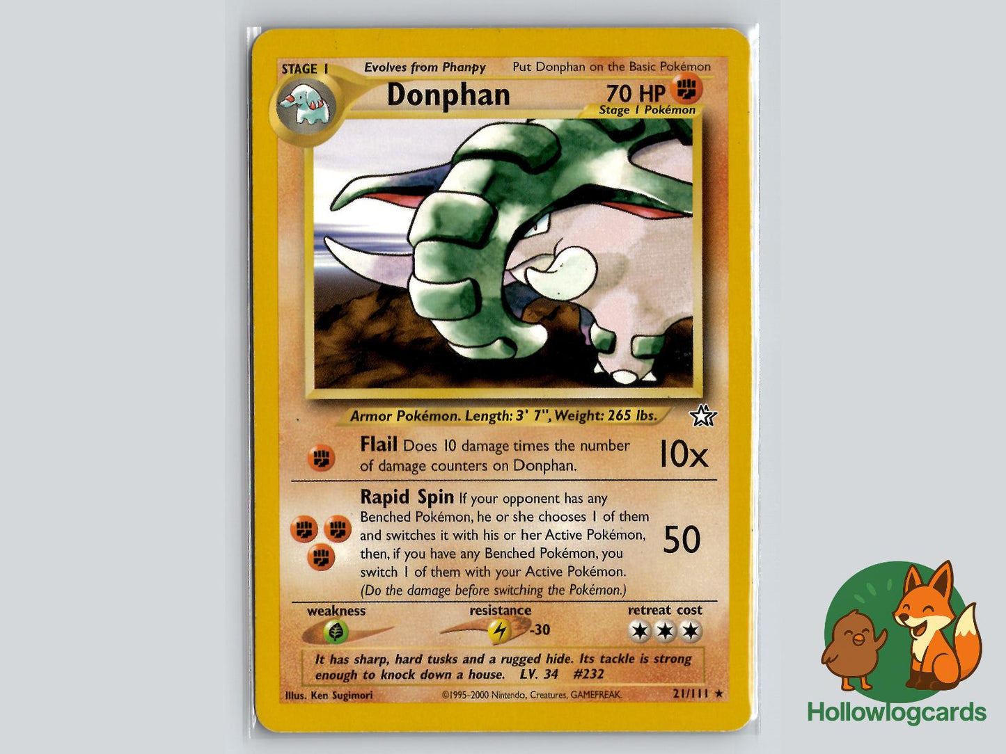 Donphan (21/111) - Neo Genesis Pokémon Card