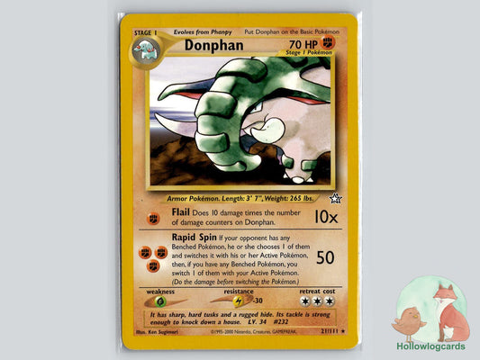 Donphan (21/111) - Neo Genesis Pokémon Card