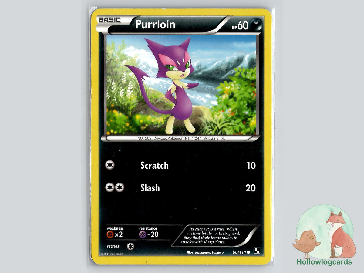 Purrloin (66/114) - Black & White Pokémon Card