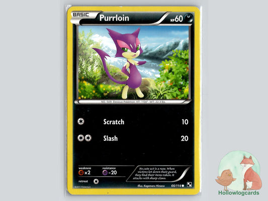 Purrloin (66/114) - Black & White Pokémon Card