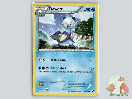 Dewott (29/114) - Black & White Pokémon Card