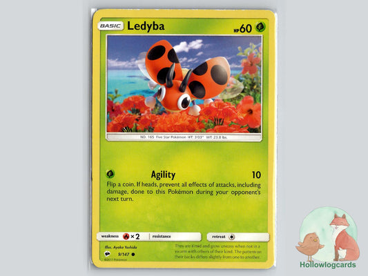 Ledyba (9/147) - Burning Shadows Pokémon Card