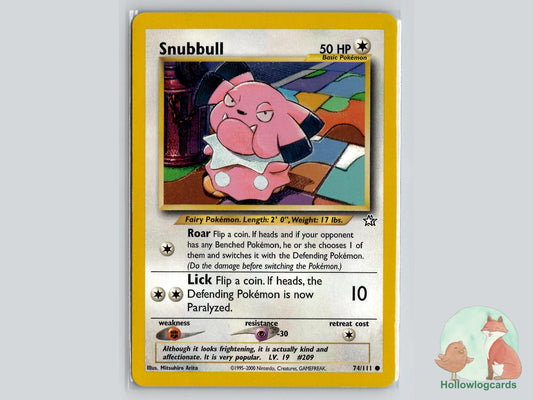 Snubbull (74/111) - Neo Genesis Pokémon Card