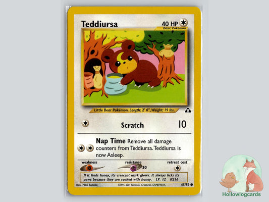 Teddiursa (65/75) - Neo Discovery Pokémon Card
